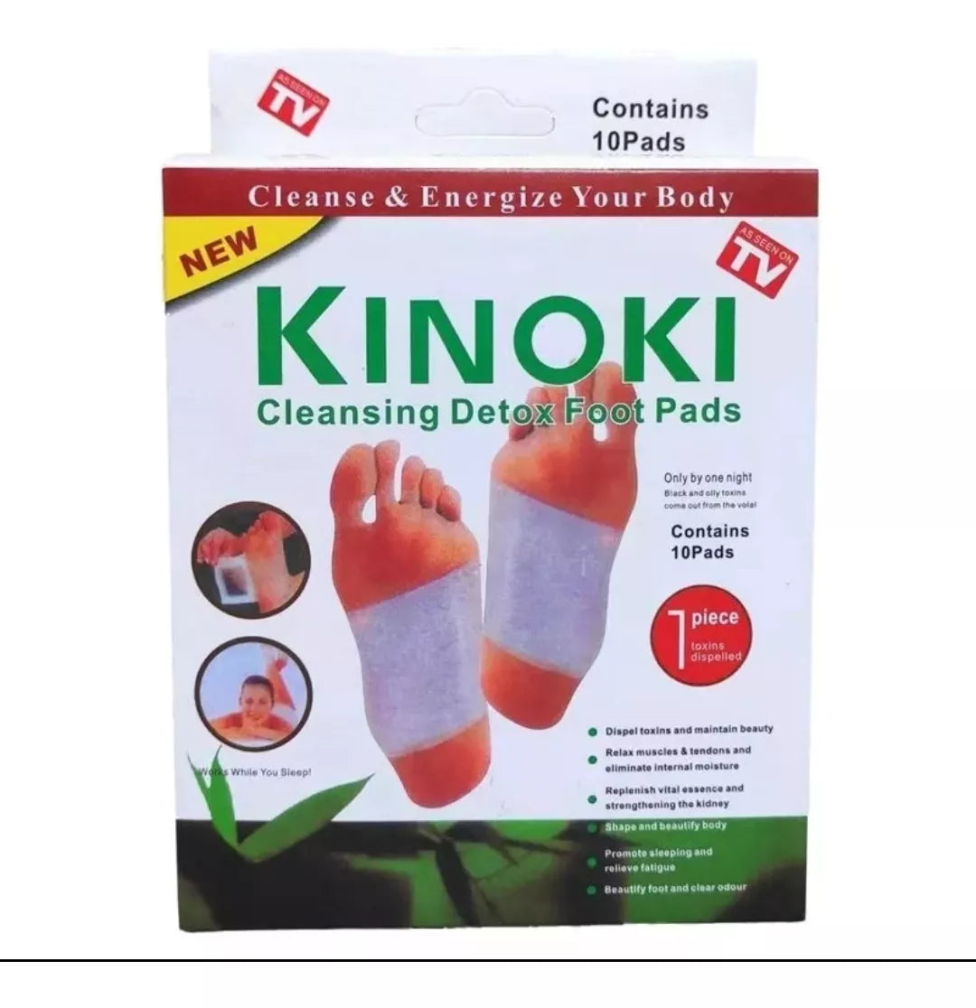 Parche Desintoxicante Pie Cuerpo Relajante Kinoki Caja 10pza