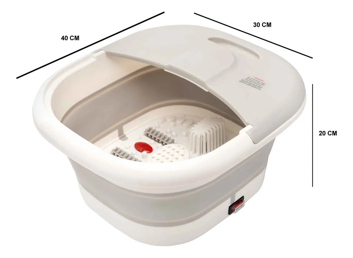 Tina Plegable para Pies con Hidromasaje y Calor 💆♀️ Spa Relajante en Casa con Burbujas
