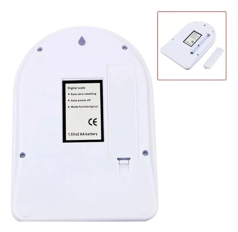 Balanza Digital de Precisión 10kg ⚖️ Función Tara + Pilas