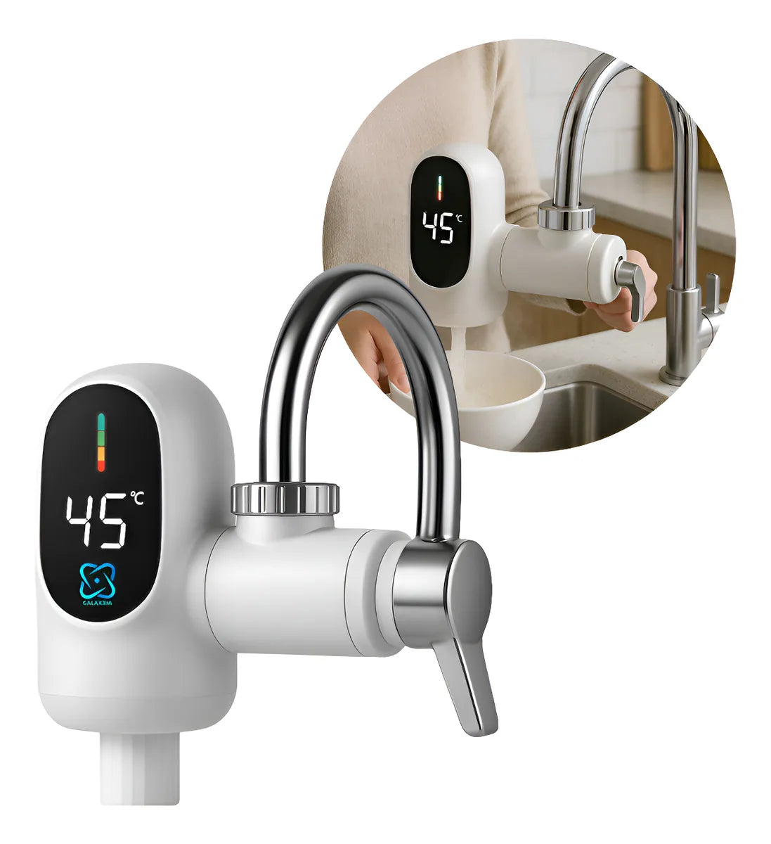 Grifo Eléctrico Calentador de Agua 🚰 Agua Caliente Instantánea