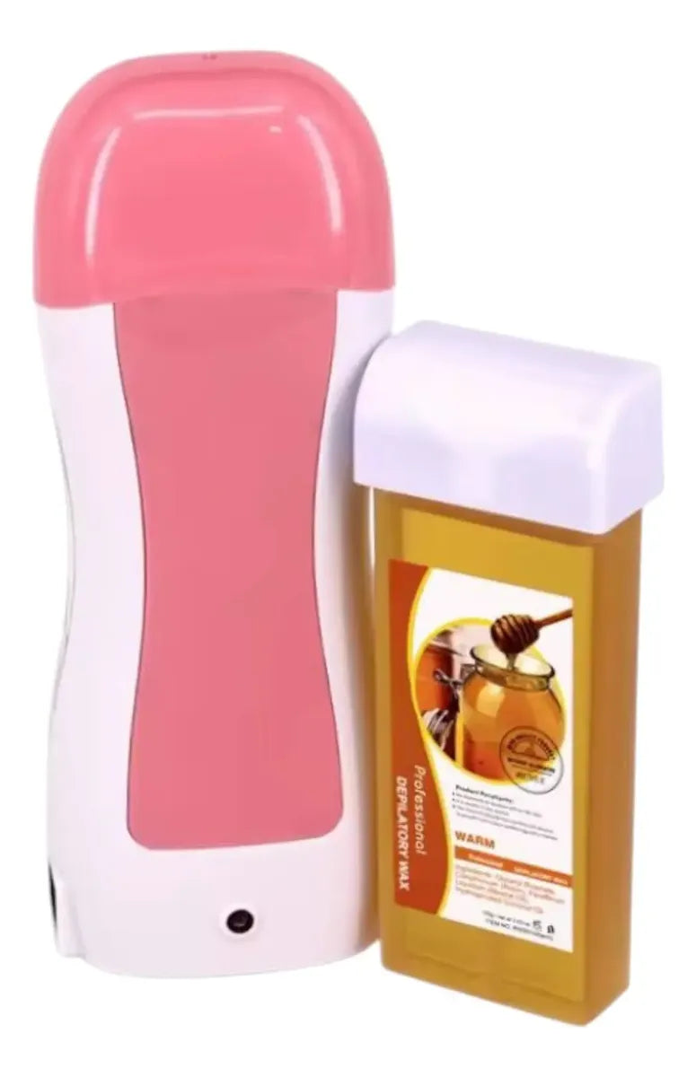 Kit Depilatorio Calentador En Roll-on + Lienzo