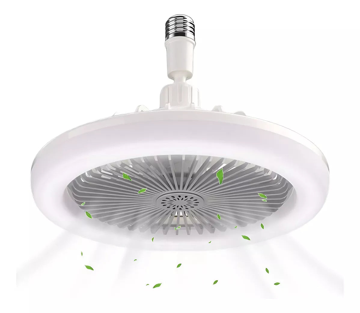Ventilador De Techo E27 De Con Lámpara Y Control Remoto Color De La Estructura Blanco