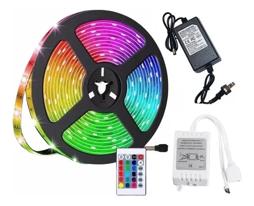 Tira LED RGB Multicolor 5 Metros ✨ con Control Remoto