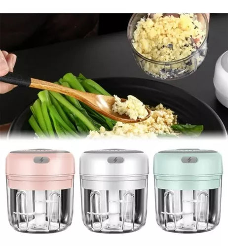 Picatodo Portátil Recargable Carne Verduras Mini Picador