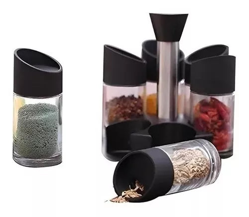 Condimentero Giratorio Para Especias Cocina Organizador X 6