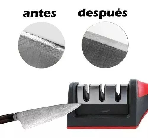 Afilador De Cuchillos Tijeras Navajas Acero Inoxidable
