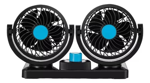 Ventilador Para Auto Doble 360° Giratorio