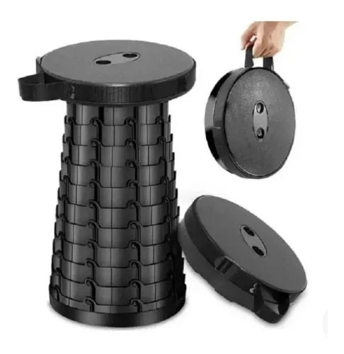 Silla Plegable Redonda Butaca Retráctil Resiste 130 Kg