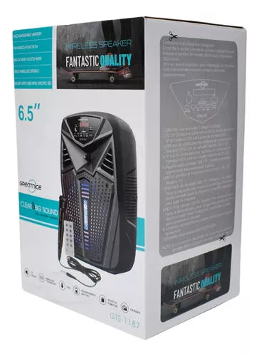 Altavoz Karaoke de 6.5” con Micrófono 🎤🔊 | Sonido Potente y Portátil