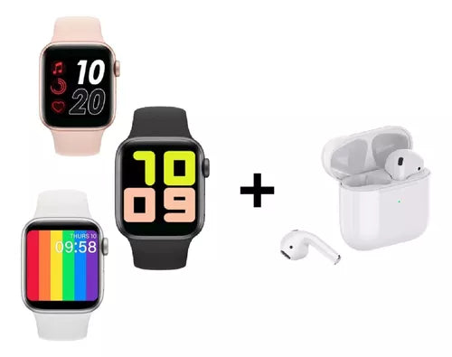 Combo Audífonos + Smart Watch T500