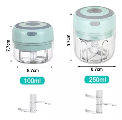 Picatodo Portátil Recargable Carne Verduras Mini Picador