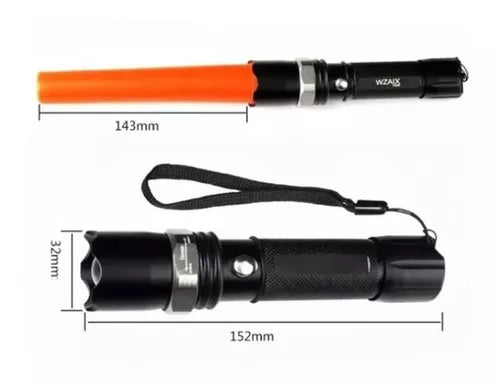 Linterna Táctica Tipo SWAT 🔦 Potente y Recargable