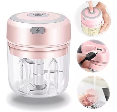 Picatodo Portátil Recargable Carne Verduras Mini Picador