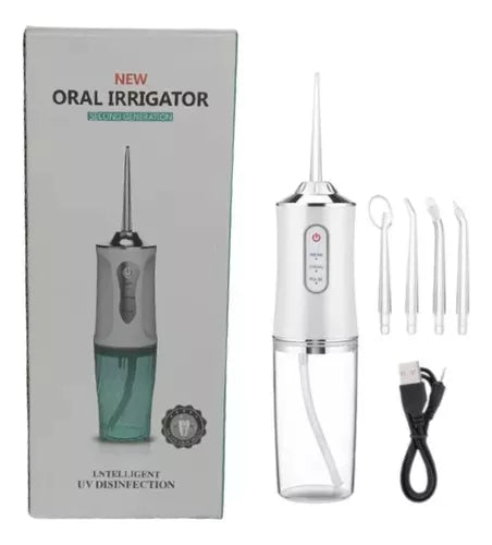 Irrigador Oral Dental Portátil 💧 Limpieza Profunda para Encías y Dientes