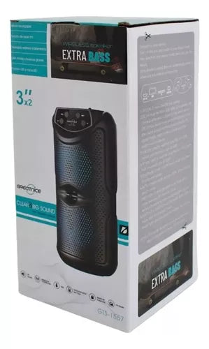 Parlante Portatil Greatnice Bt 2x3 Gts-1557