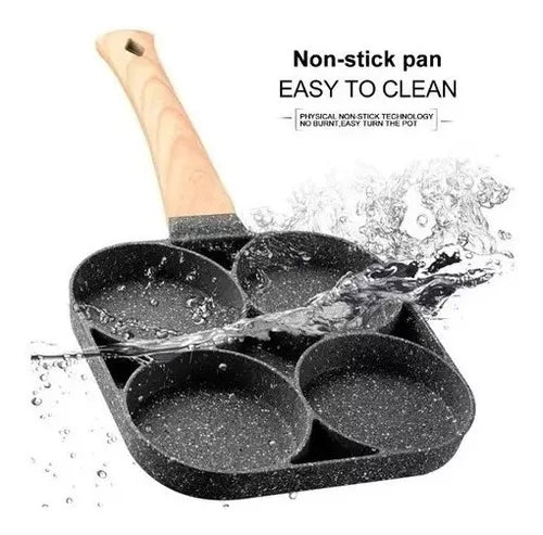 Sarten Antiadherente 4 Puestos Para Huevos Arepas Pancakes