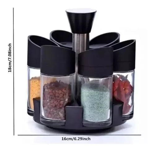 Condimentero Giratorio Para Especias Cocina Organizador X 6