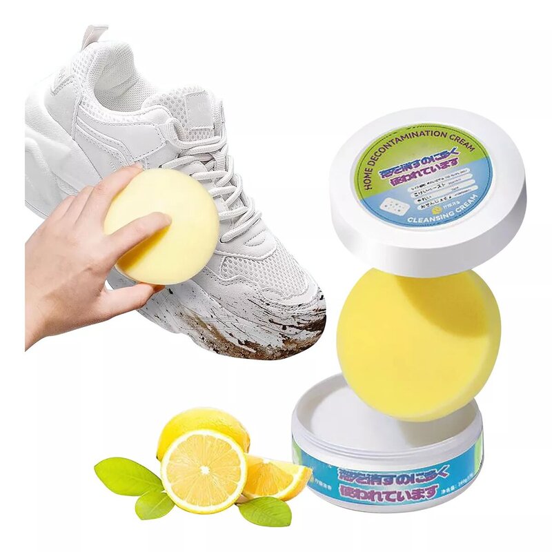 Crema limpiadora de zapatos blanqueador quita manchas