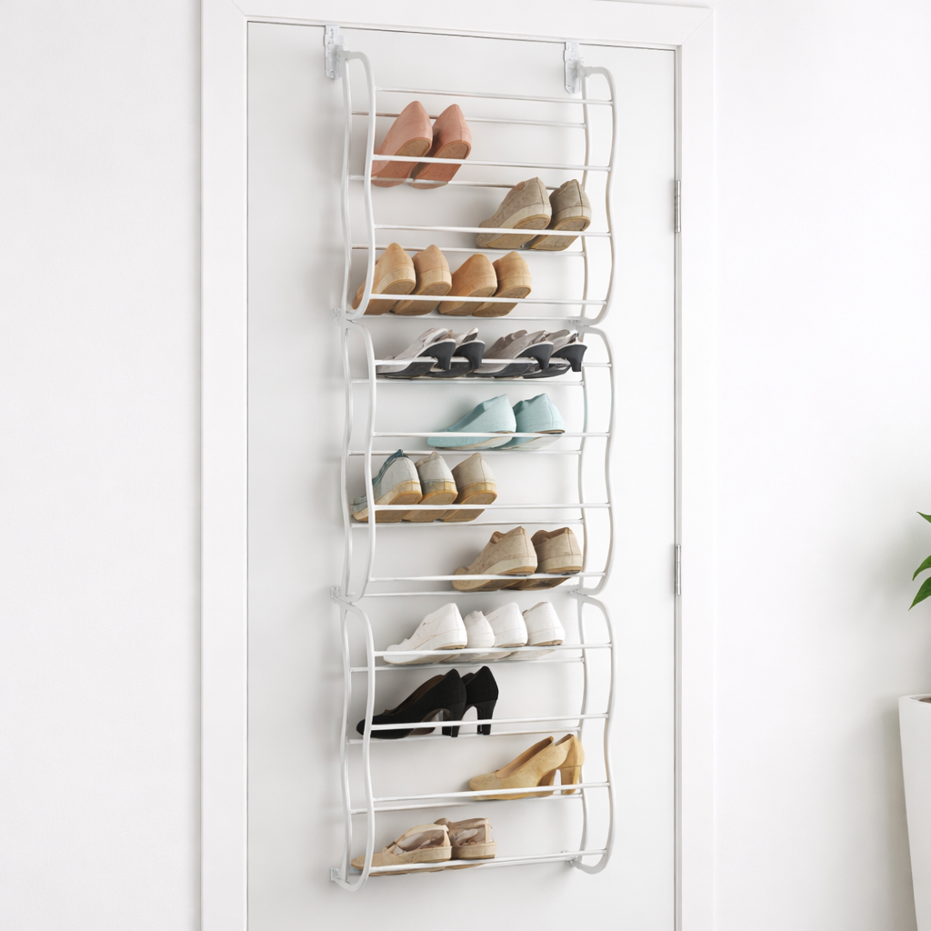 Zapatero Colgante para Puerta 👟 Ahorra Espacio (Hasta 36 Pares