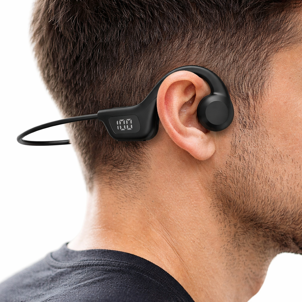Audífonos de Conducción Ósea 🎧 Escucha Música sin Tapar tus Oídos para Deporte