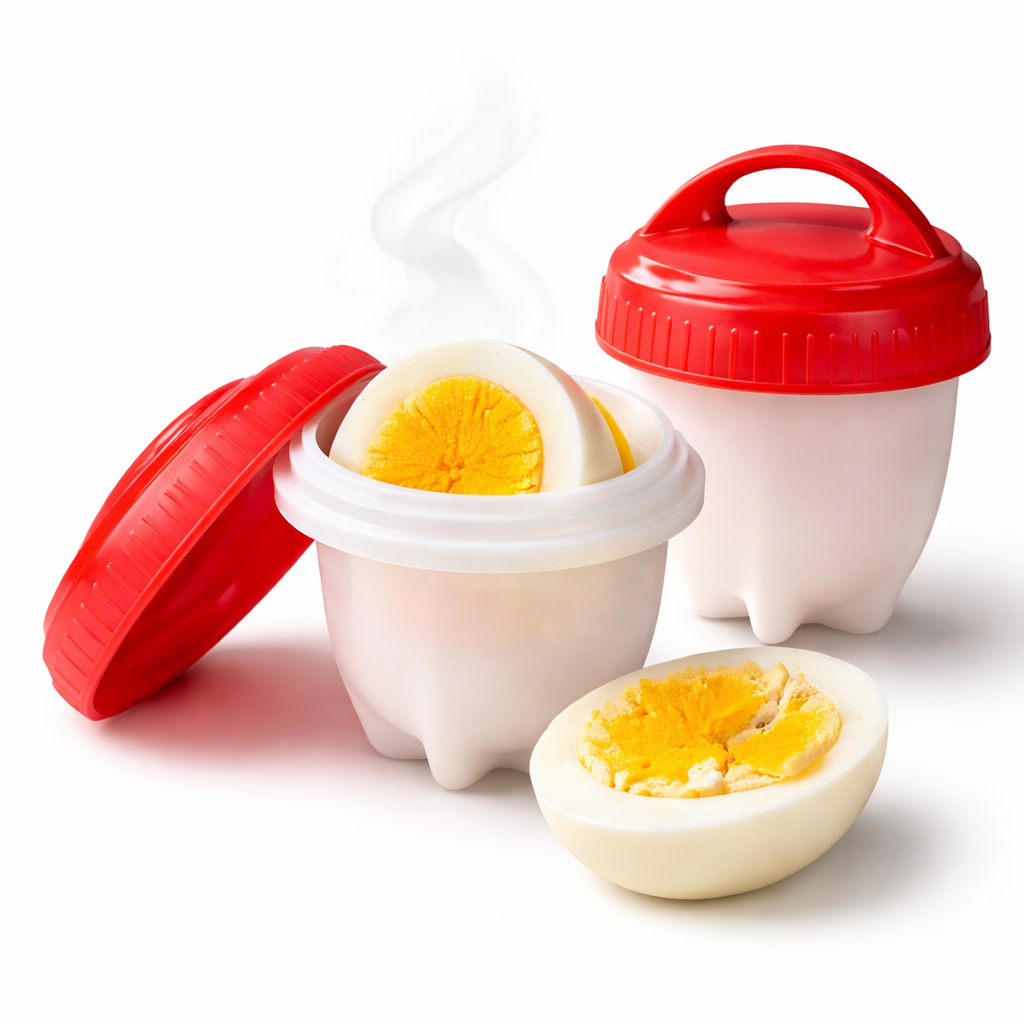 Moldes para Hervir Huevos sin Cáscara 🥚 Set x6 en Silicona Fácil y Rápido