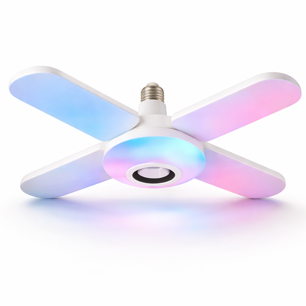 Bombillo Parlante Bluetooth 48W 🎶💡 Convierte tu Cuarto en una Fiesta