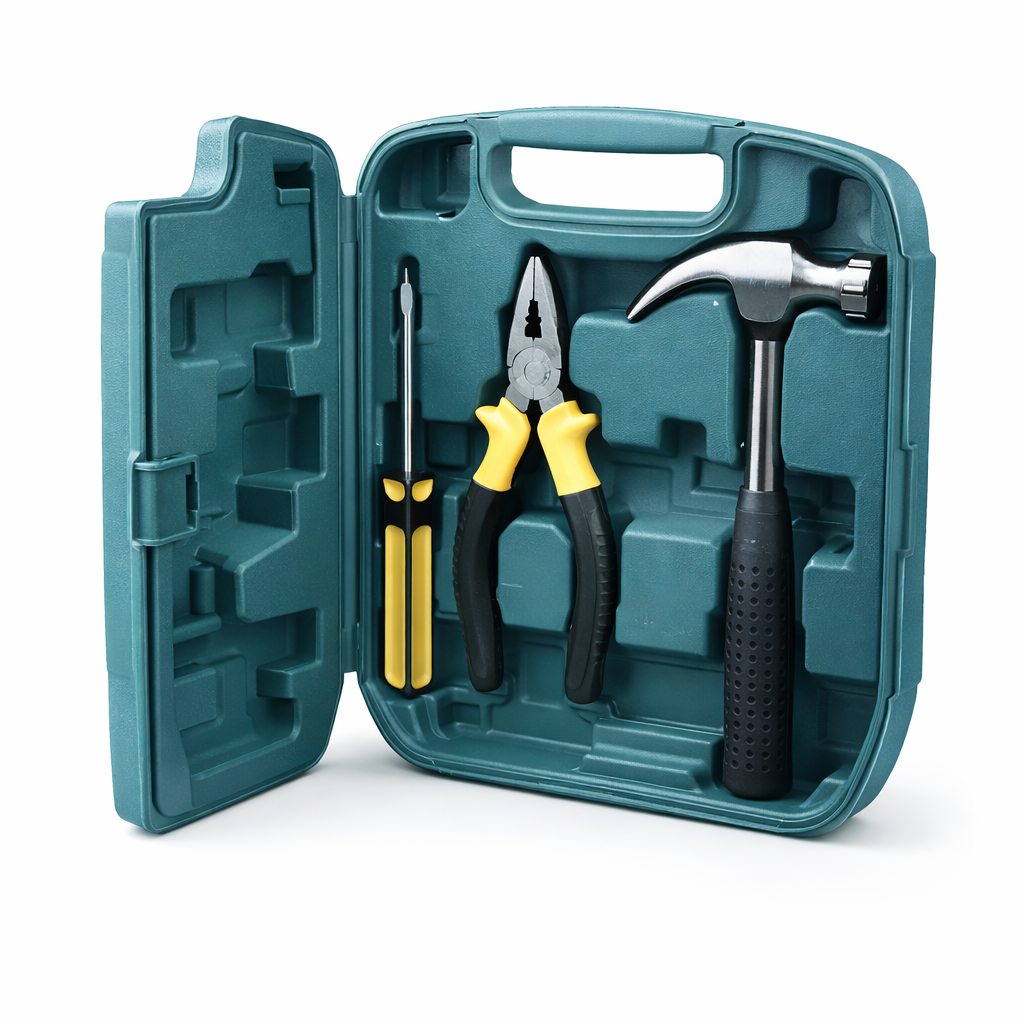 Kit de Herramientas Multifuncional 27 Piezas 🔧 Caja Completa para Hogar y Taller