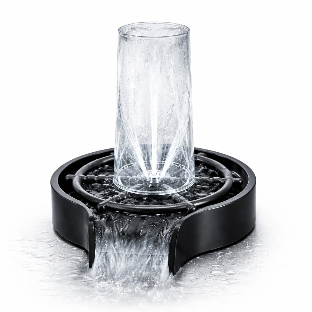 Lavador de Vasos Automático para Lavaplatos 🍷 Enjuagador Rápido de Tazas y Copas