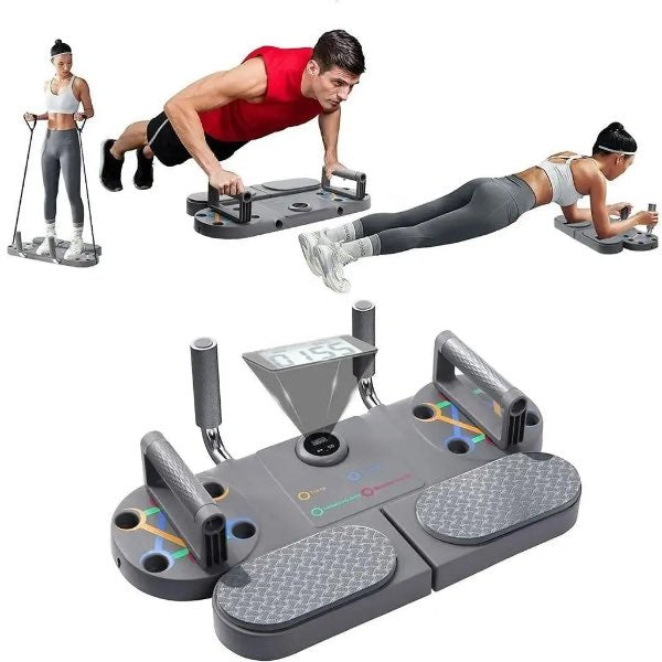 Tabla Multifuncional de Ejercicio 10 en 1 💪 Entrena Pecho, Abdomen y Brazos en Casa