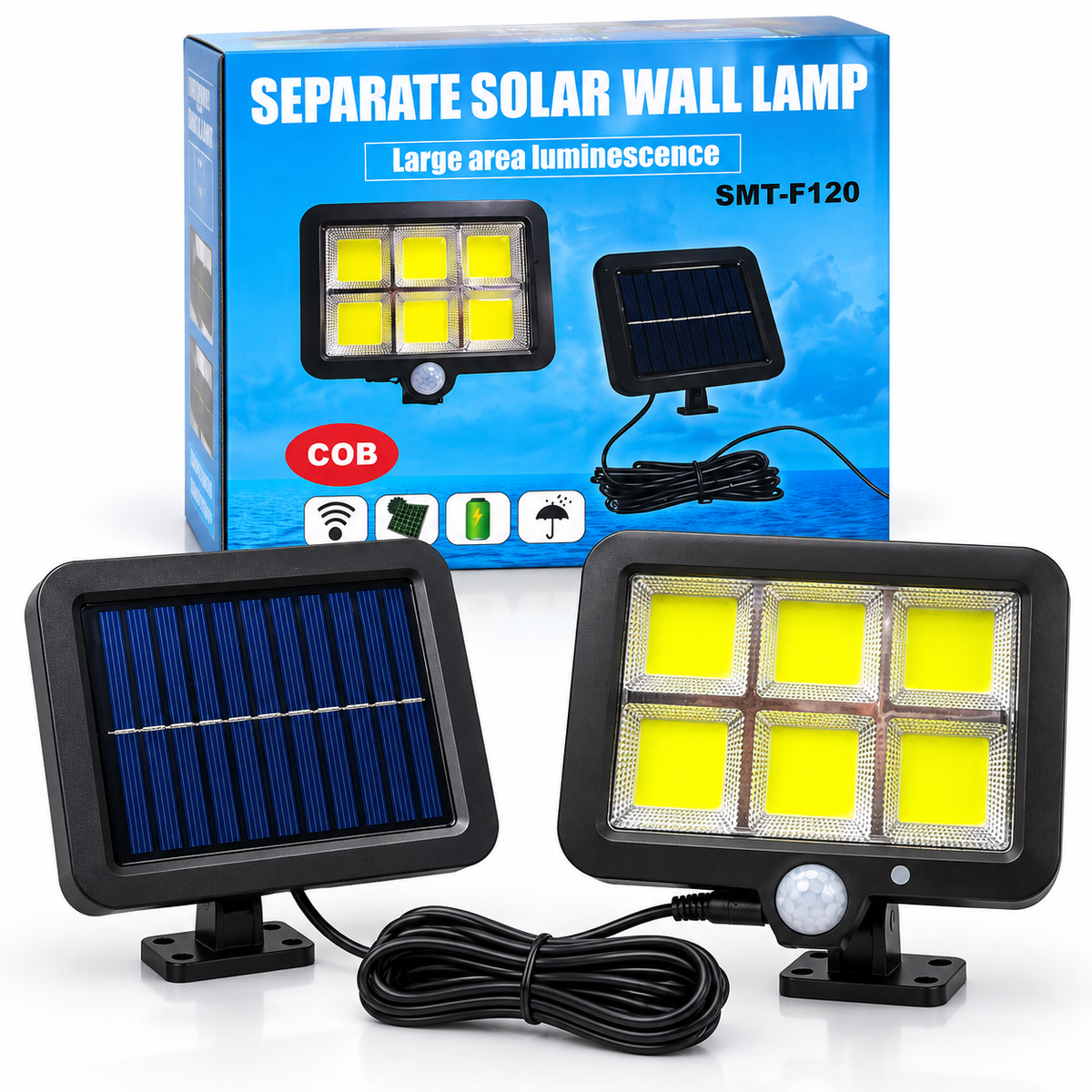 Reflector Solar Exterior COB 🔆 Ilumina Patio, Garaje y Entrada sin Electricidad