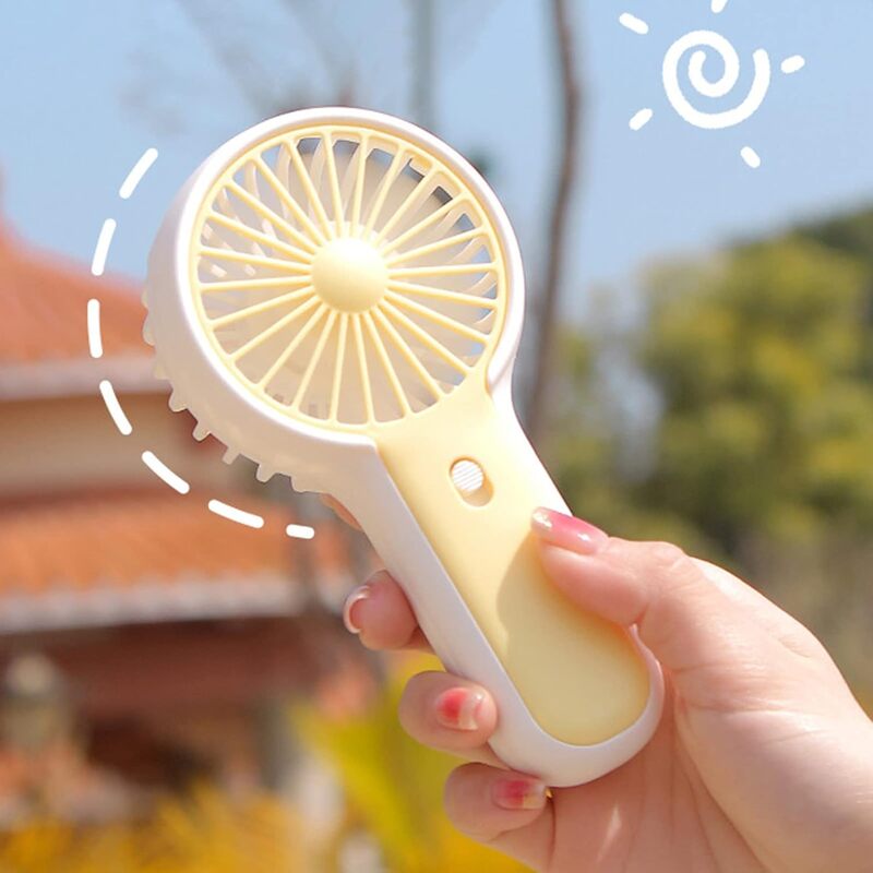 (1)Mini ventilador portatil recargable aireador de mano