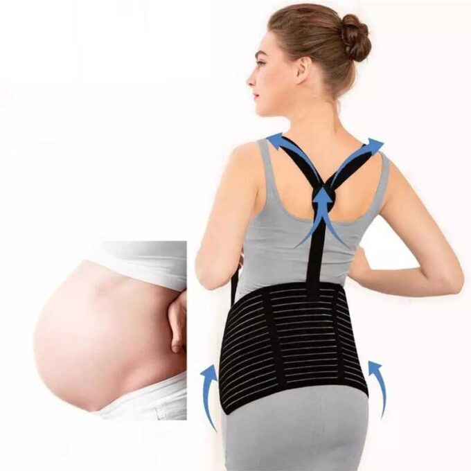 Faja Correctora de Postura para Embarazadas 🤰 Alivia Espalda y Cintura