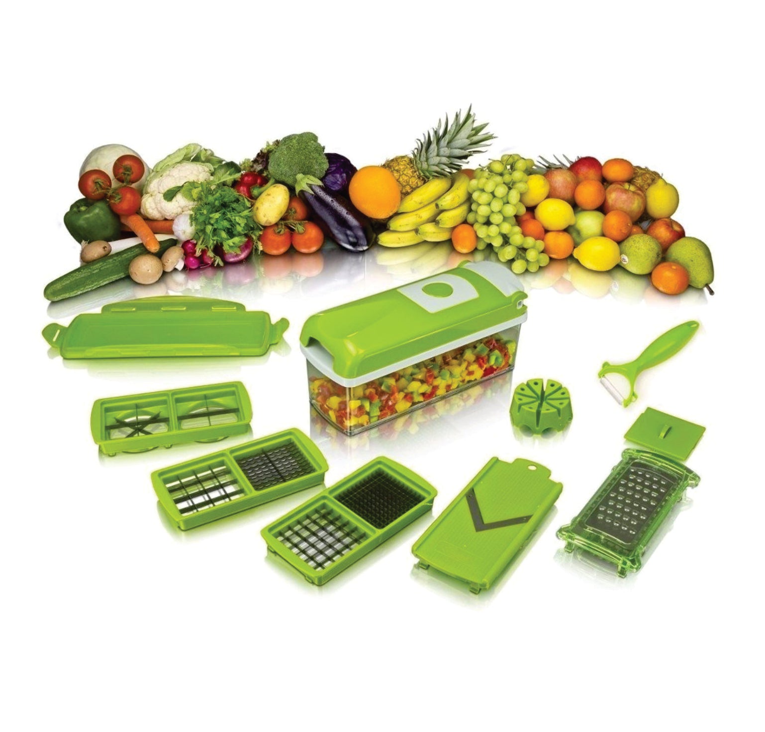 Picatodo Procesador Alimentos Nicer Dicer Ayudante Cocina - zaffary store