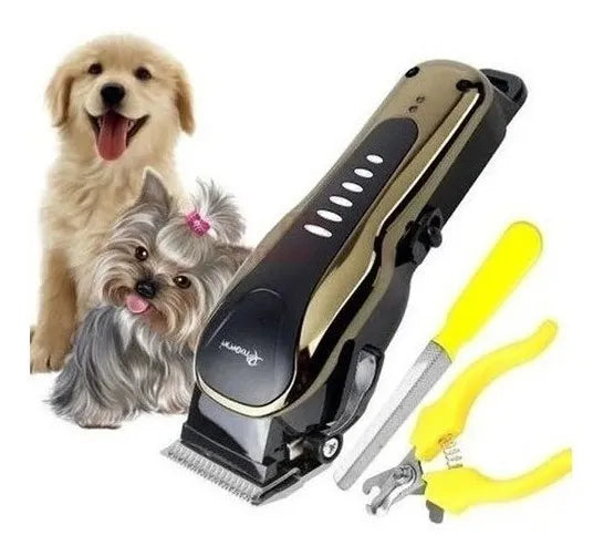 Kit Maquina Peluquera Canina Gm 6063 Profesional