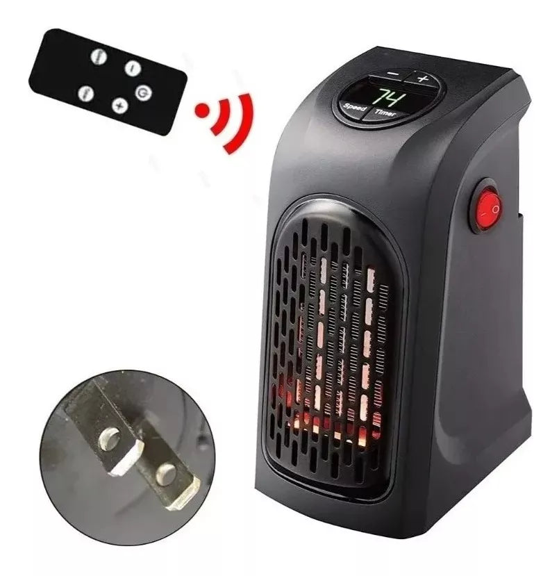 Calefactor Electrico Calentador Ambiente Pared 400w Control