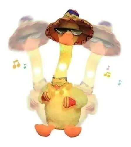 Juguete Bailarín Pato Repite Sonidos Niños Peluche Canciones