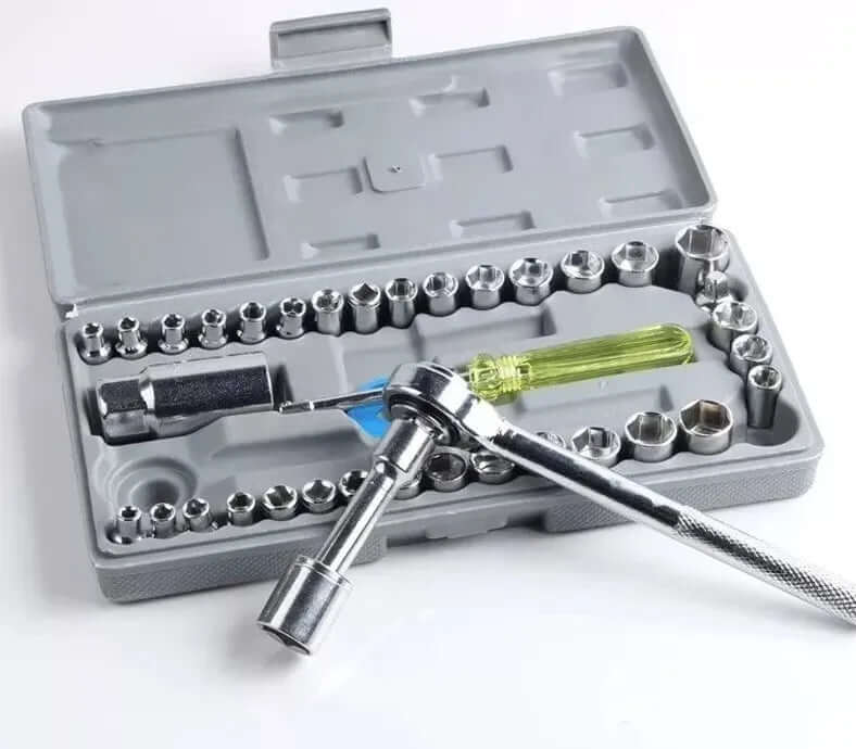 Juego De Raches Copas 40 Piezas Mecánica Motos Vehículos