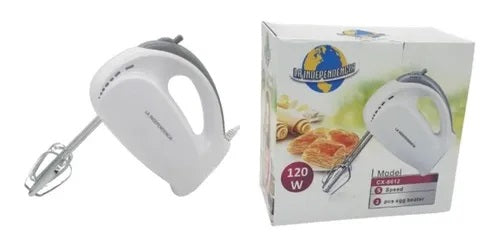 Batidora De Mano Casera 7 Velocidades Ganchos