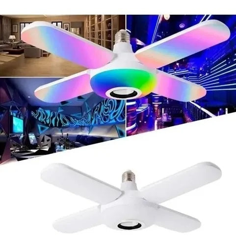 Bombillo Parlante Bluetooth 48W 🎶💡 Convierte tu Cuarto en una Fiesta