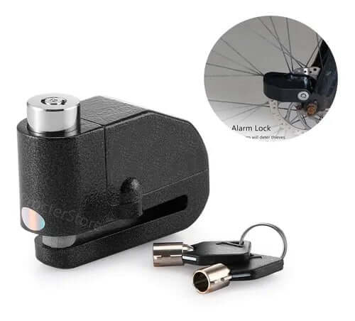 Candado Para Moto Freno De Disco + Alarma Bloqueo Antirrobo