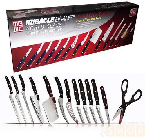 Set Cuchillos Profesionales Miracle Blade De La Tv 13 Piezas