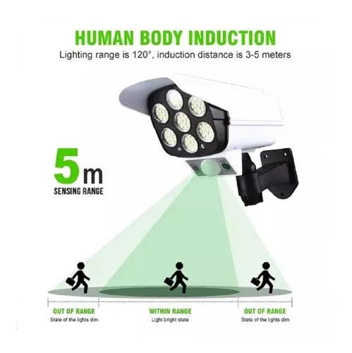 Lámpara Solar con Sensor de Movimiento ☀️💡 Iluminación Automática Exterior