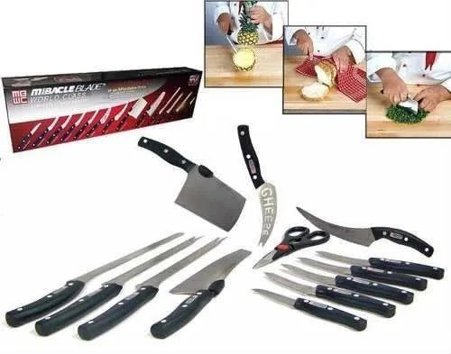 Set Cuchillos Profesionales Miracle Blade De La Tv 13 Piezas
