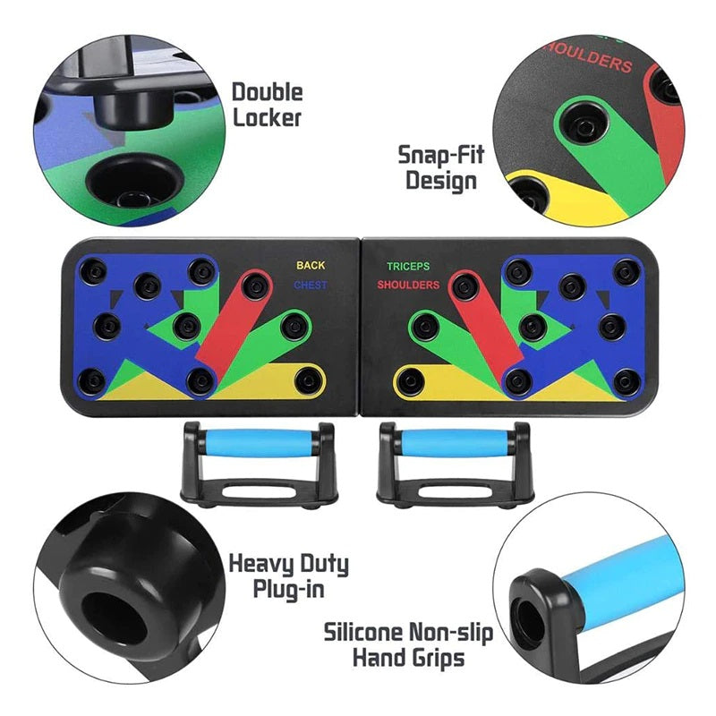 Tabla Push Up 💪 Entrena Pecho, Brazos y Abdomen en Casa