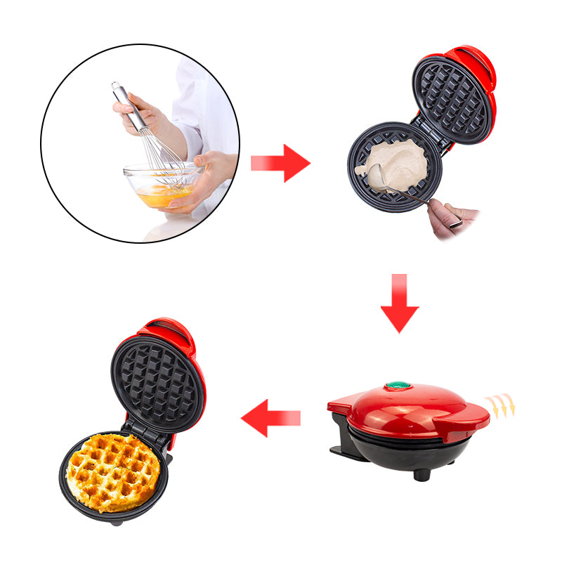 Mini Waflera Personal 🧇 Waffles Caseros en Minutos