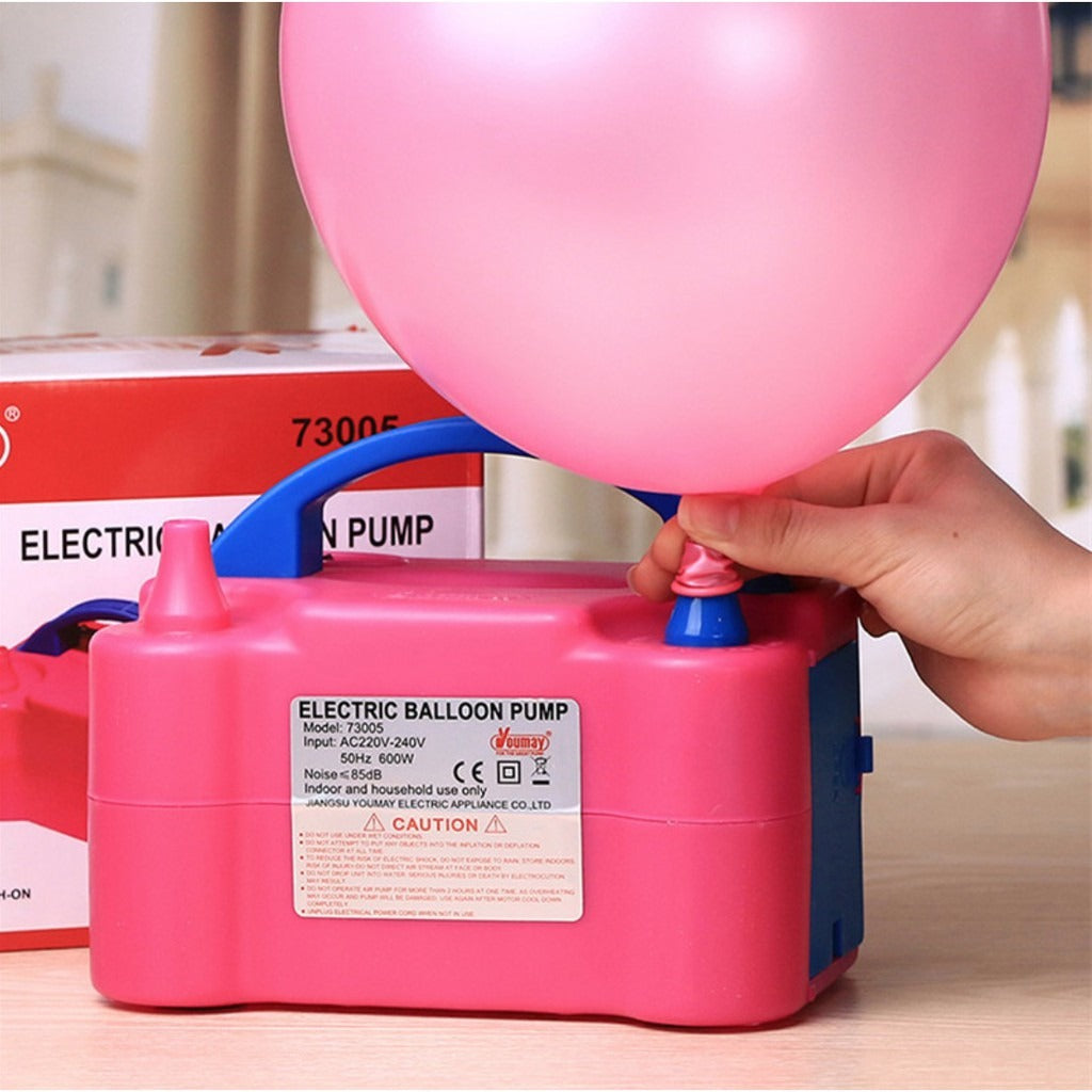 Bomba Eléctrica para Globos 🎉 Infla Globos en Segundos con Doble Boquilla