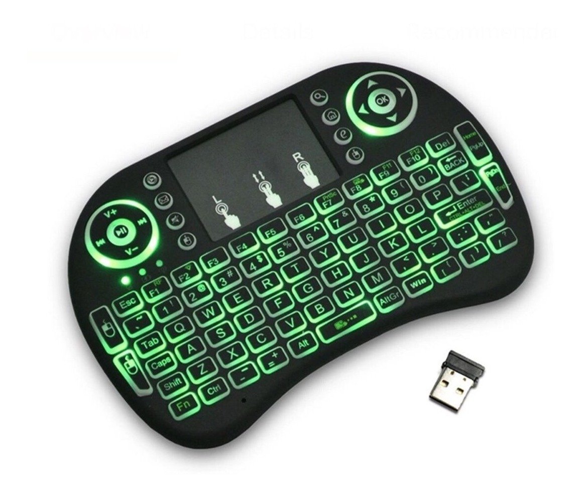 Mini Teclado Inalámbrico Airmouse Android Smart Tv Iluminado - zaffary store