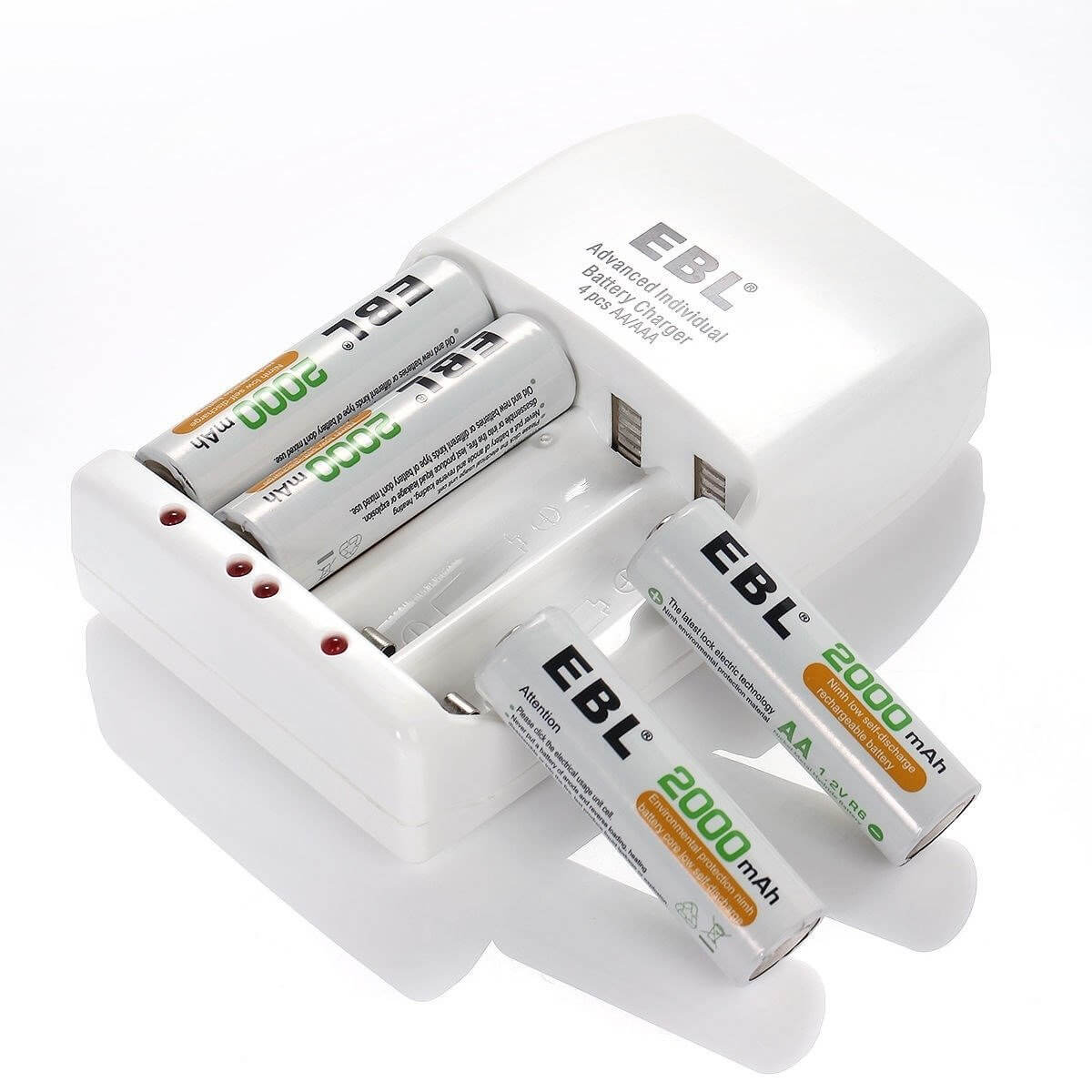 Producto Cargador Y 4 Pilas Baterías Recargables Aa 3600mah - zaffary store