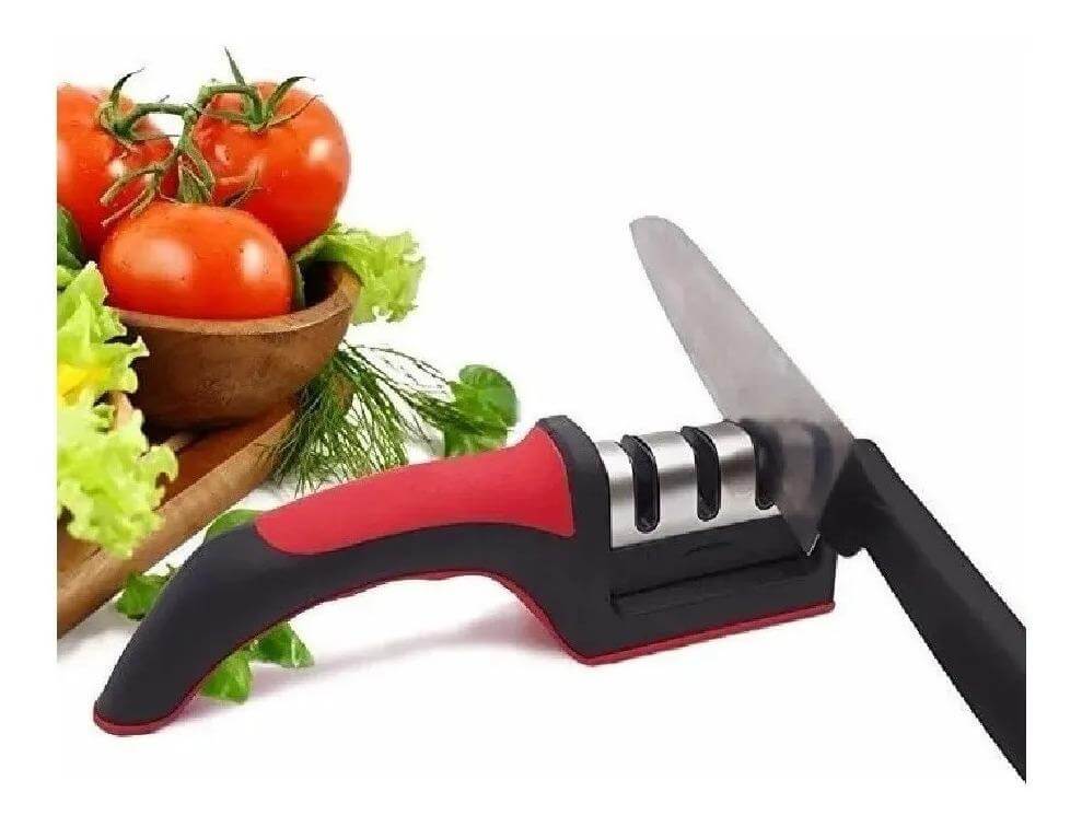 Promoción Afilador Cuchillo Ergonómico Acero Inoxidable - zaffary store
