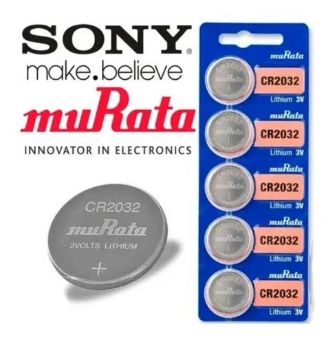 Pilas de botón de litio CR2450 Murata (x5)